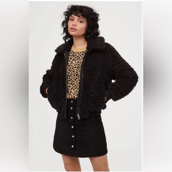 Forever 21 Charcoal Faux Fur Coat - Picture 2 of 6
